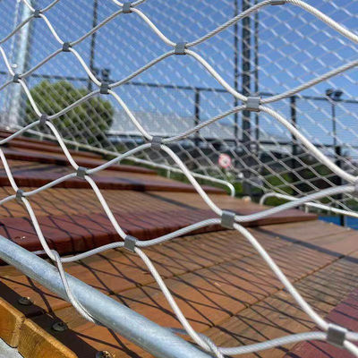 Diamond Hole SS304 Stainless Steel Wire Rope Mesh For Light Protect