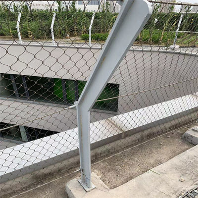 Hand Woven 30mm Cable Netting Flexible Stainless Steel Rope Mesh For Bridge Protection