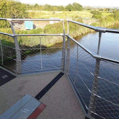 SUS316 Stainless Steel Cable Mesh For Safety Webnet Balustrade Infill