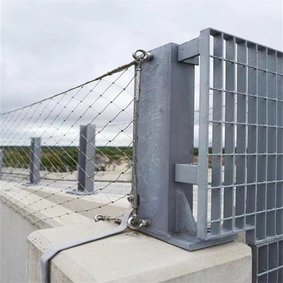 Diamond Hole SS304 Stainless Steel Wire Rope Mesh For Light Protect