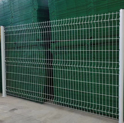 Low Carbon Steel 3d Curve Mesh Fence Security Fence With 1.5mm-3.0mm Thickness Post