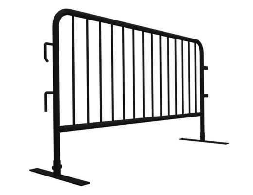 Heavy Duty 8.5 Ft Portable Road Metal Steel Galvanized Tube Crowd Control Security Barrier