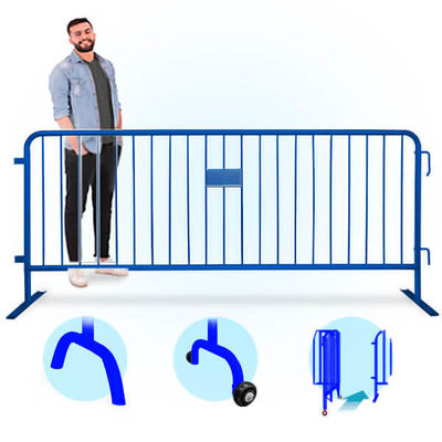 Hot-Dipped Galvanized Crowd Control Barrier for Long Term Weather Resistance