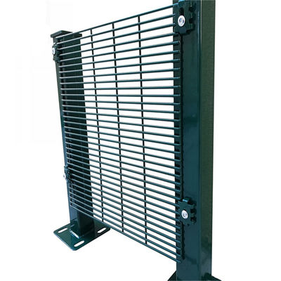 Green Galvanized Iron Rigid Airport Prison Garden Anti Climb Theft Security 358 Fence