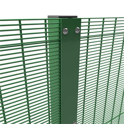3mm Galvanized Clear View Steel Fencing Anti Climb Prison Security Fence