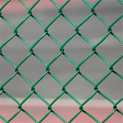 100ft Galvanized Black Chain Link Cyclone Wire Mesh Fence Panel For Sport Game