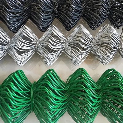 6ft Tall PVC Coated Chain Link Diamond Mesh Stainless Steel Wire Mesh Fence