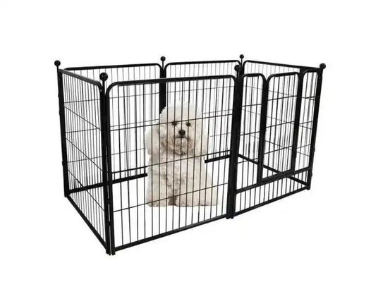 4ftx6ftx6ft Outdoor Dog Kennel Heavy Duty Dog Cage Pet House Galvanized Steel Fence Dog Playpen Puppy Exercise Pen