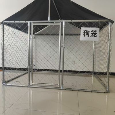 6FT Hot-Dipped Galvanized Diamond Steel Dog Kennel Outdoor Dog Playpen