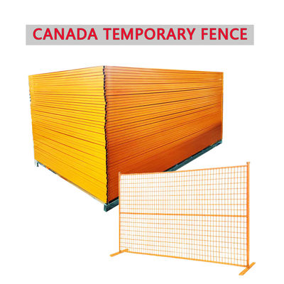 32mm Frame Galvanized Metal Australia Temporary Fence With 8x24in Base Plate And Square Feet