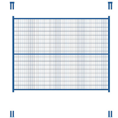 Sturdy Metal Frame Canada Temporary Security Fencing Anti Rust PVC Coating
