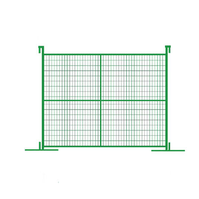 32mm Frame Galvanized Metal Australia Temporary Fence With 8x24in Base Plate And Square Feet