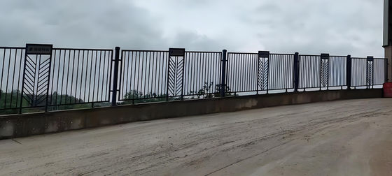 2.0M Length Pool tubular steel fence Easy To Install And Maintain Black Or Customized Color Option