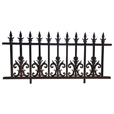 Anti Rust Backyard Tubular Metal Fence Customization