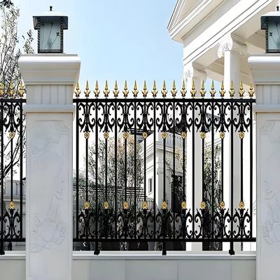 Durable Anti Rust Tubular Steel Fence 1.5mm Horizon Pipe Thickness