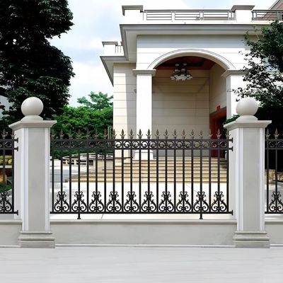 2.0M Length Pool tubular steel fence Easy To Install And Maintain Black Or Customized Color Option