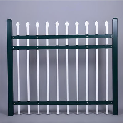 6 Foot 3x3 Modern Tubular Steel Fence For Garden
