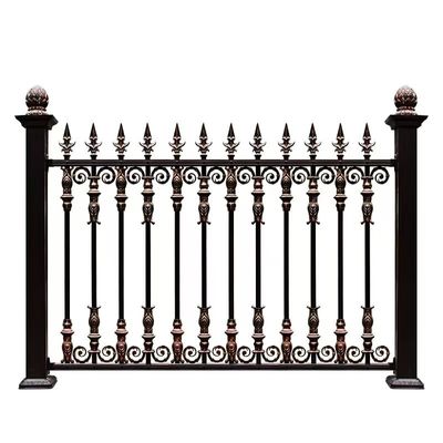 1.8M Galvanized Construction 10-Year Warranty Tubular Steel Perimeter Fence For Garden