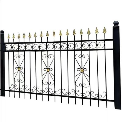 1.8M Galvanized Construction 10-Year Warranty Tubular Steel Perimeter Fence For Garden