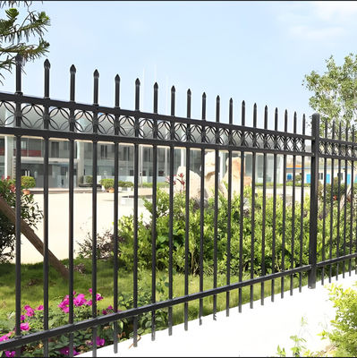Anti Corrosion Coating Sleek Aesthetic Tubular Steel Fence Panels With 1.8M Height