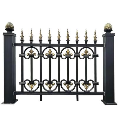 1.8M Galvanized Construction 10-Year Warranty Tubular Steel Perimeter Fence For Garden