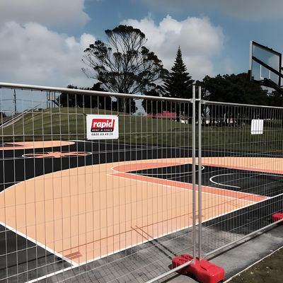 Modular 2.1m x 2.4m Galvanized Metal Fencing Quick-Assembly Tempoary Barrier for Events & Roadworks