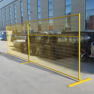 6FT Canada Metal Tempoary Fence PVC Coated Panles For Construction