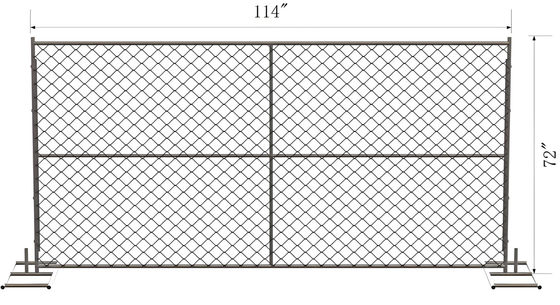 3M Hot Dip Galvanized Metal Temporary Fence For Agricultural