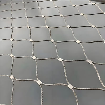 2.0MM Flexible Stainless Steel Cable Netting Resilience Flexibility Knotted Type
