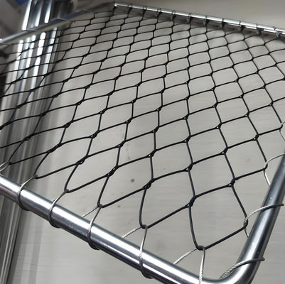 Diameter 2.0mm Protect Screen Stainless Steel Knotted Rope Wire Mesh For Protection