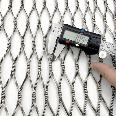 2.0MM Flexible Stainless Steel Cable Netting Resilience Flexibility Knotted Type