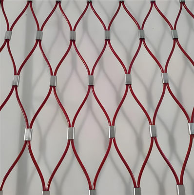 Hand Woven 30mm Cable Netting Flexible Stainless Steel Rope Mesh For Bridge Protection