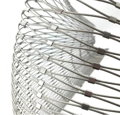 Stainless Steel Architectural Cable Mesh For Tensile Architectural Projects Combines Protection Aesthetic Design
