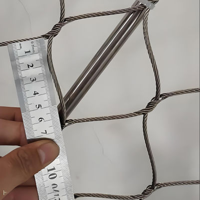 Eyelet Ends 304 Ferrule Flexible X Tend Stainless Steel Wire Rope Mesh Net