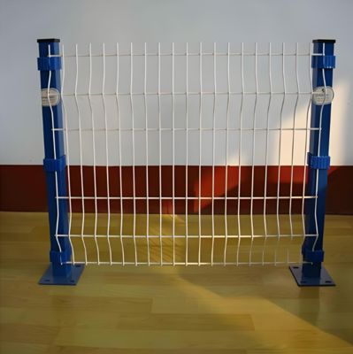 Easily Assembled V Bending Welded 3D Curved Garden Security Fence Panel 