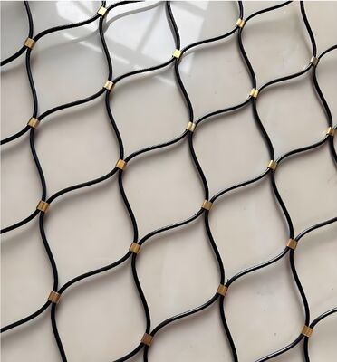 Heavy-Duty Stainless Steel Wire Rope Safety Netting For Construction Site Fall Protection