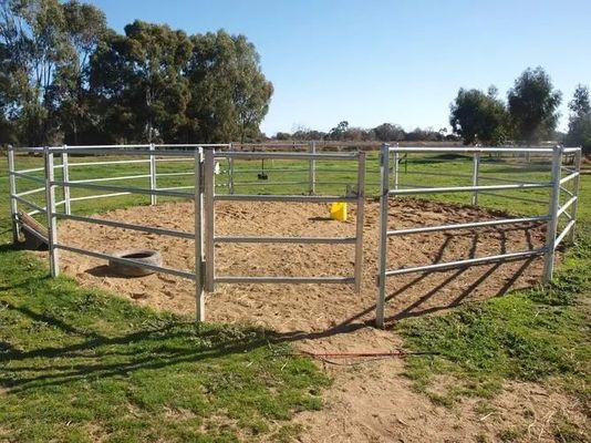 2.4M American Livestock Cattle Corral Fencing Round Pipe Style Cattle Fencing Panel