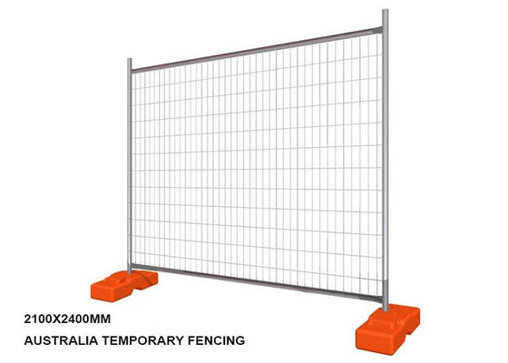 Modular 2.1m x 2.4m Galvanized Metal Fencing Quick-Assembly Tempoary Barrier for Events & Roadworks