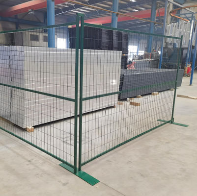 6FT Canada Metal Tempoary Fence PVC Coated Panles For Construction