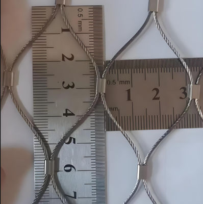 Durable Stainless Steel Diamond Hole Knitted Wire Zoo Mesh For Animals