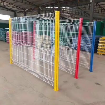 6FT High Outdoor Powder Coated 3D Curved Bending Welded Wire Mesh Fence Panel 