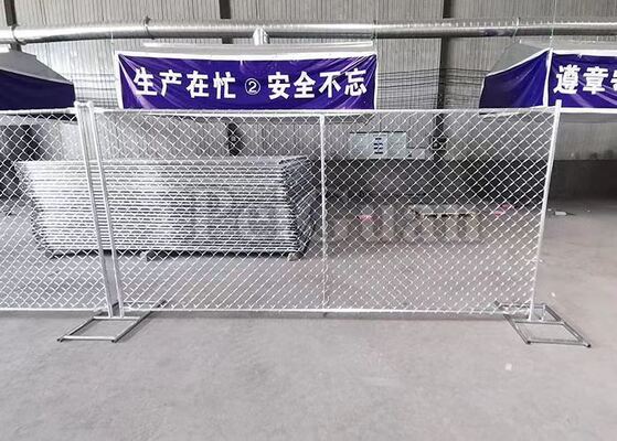 American Standard 6'x12' Portable Metal Temporary Fence Of Chain Link Style