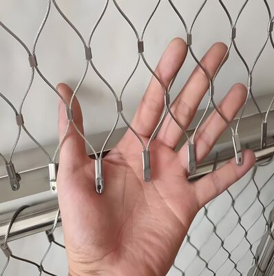 Heavy-Duty Stainless Steel Wire Rope Safety Netting For Construction Site Fall Protection