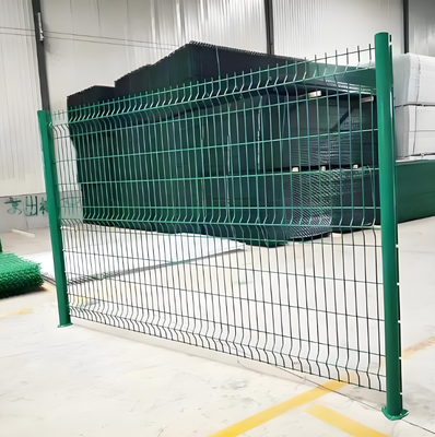 PVC Coated 3D Curved Welded Wire Mesh Fence with 50x50mm Mesh Size and 1.8m Height for Garden Security