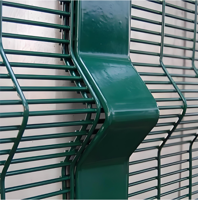 Alta seguridad 358 Panel de cerca antiascensión 4 mm alambre de calibre pesado galvanizado en caliente con poste de Y