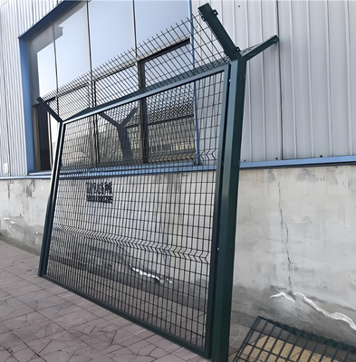 2.0m High PVC Coated Galvanized Anti Climb Welded Wire Mesh Fence Panel for High Security Perimeter